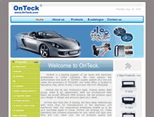 Tablet Screenshot of onteck.com